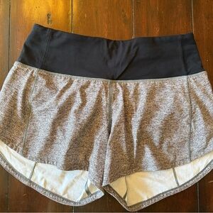 lululemon Black and Gray Shorts